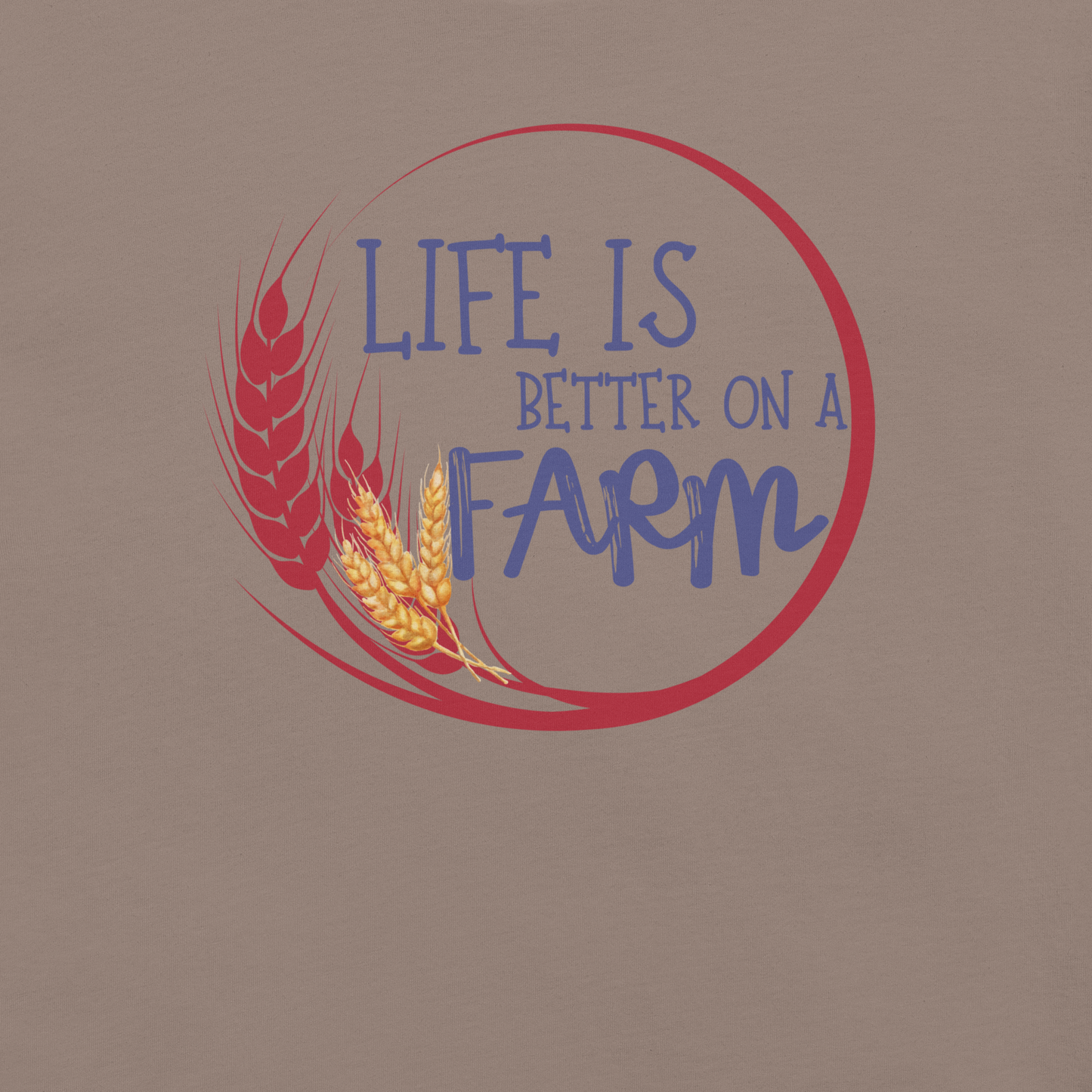 Life on a farm, farm lovers! Unisex t-shirt