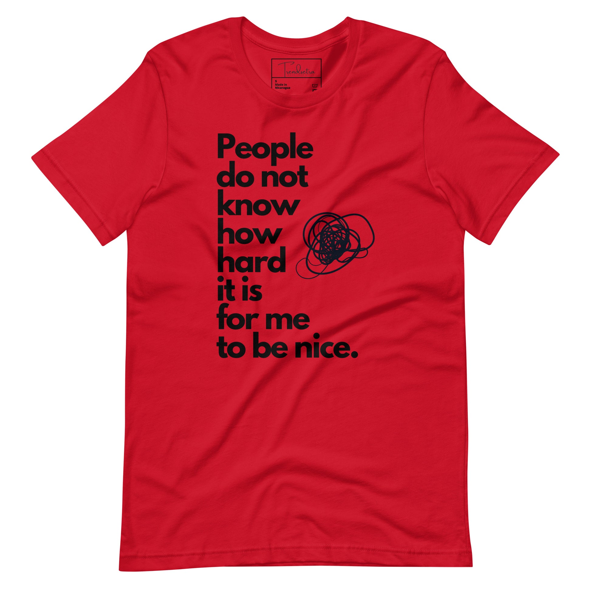 Hard to Be Nice Shirt | Unisex T-shirt Red