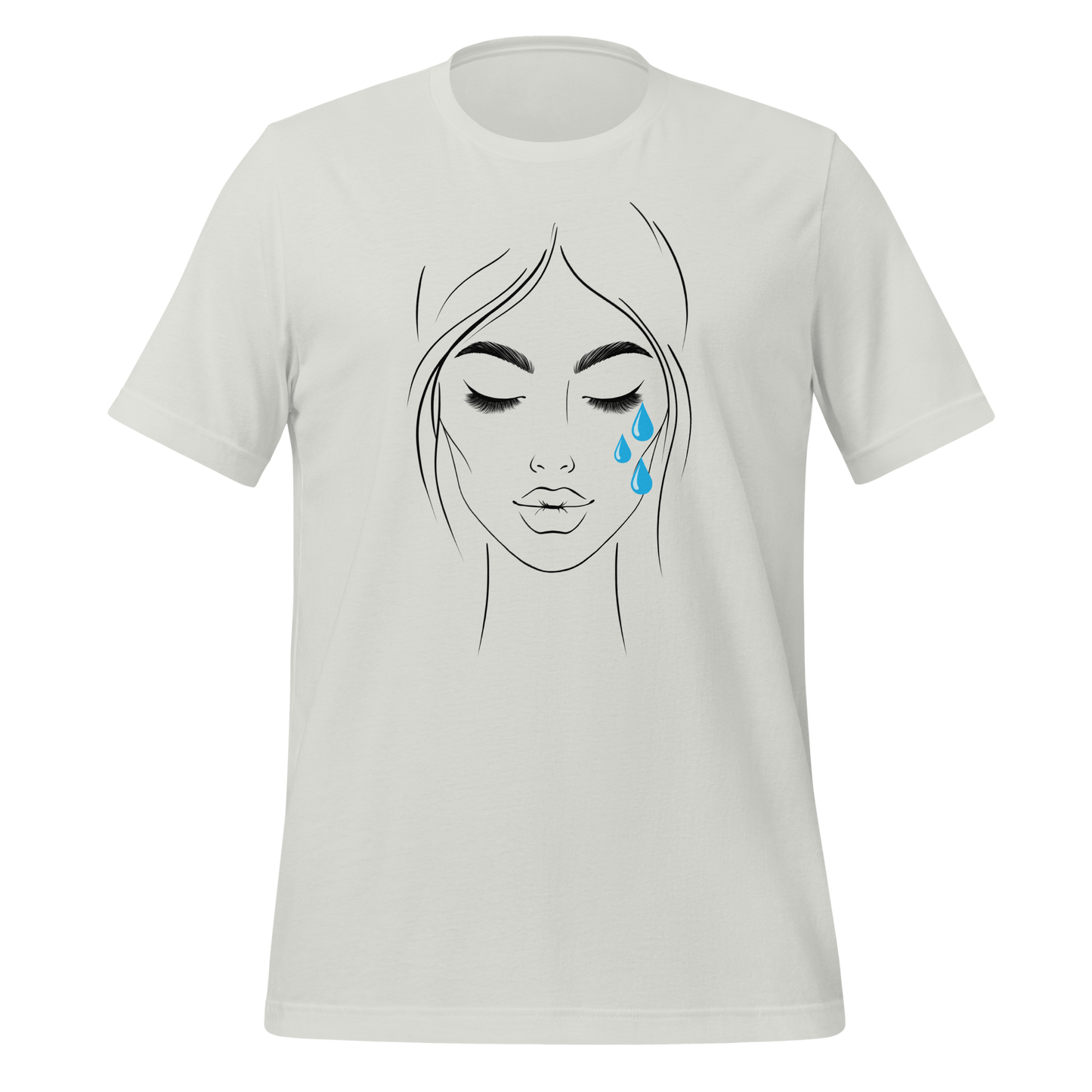 Elegant Girl Embracing Emotion | Unisex T-shirt