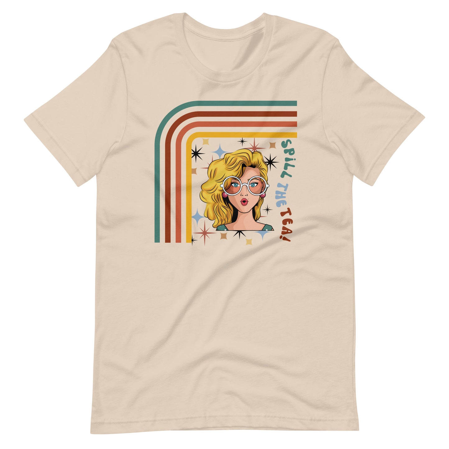 No Secrets Shirt - Spill the Tea! Retro Shirt | Unisex T-shirt Soft Cream