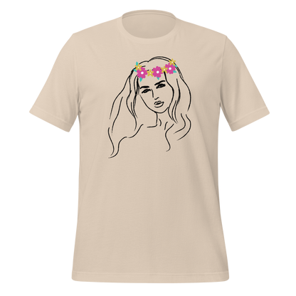 Boho Vibe Girl Shirt Flowers | Unisex t-shirt