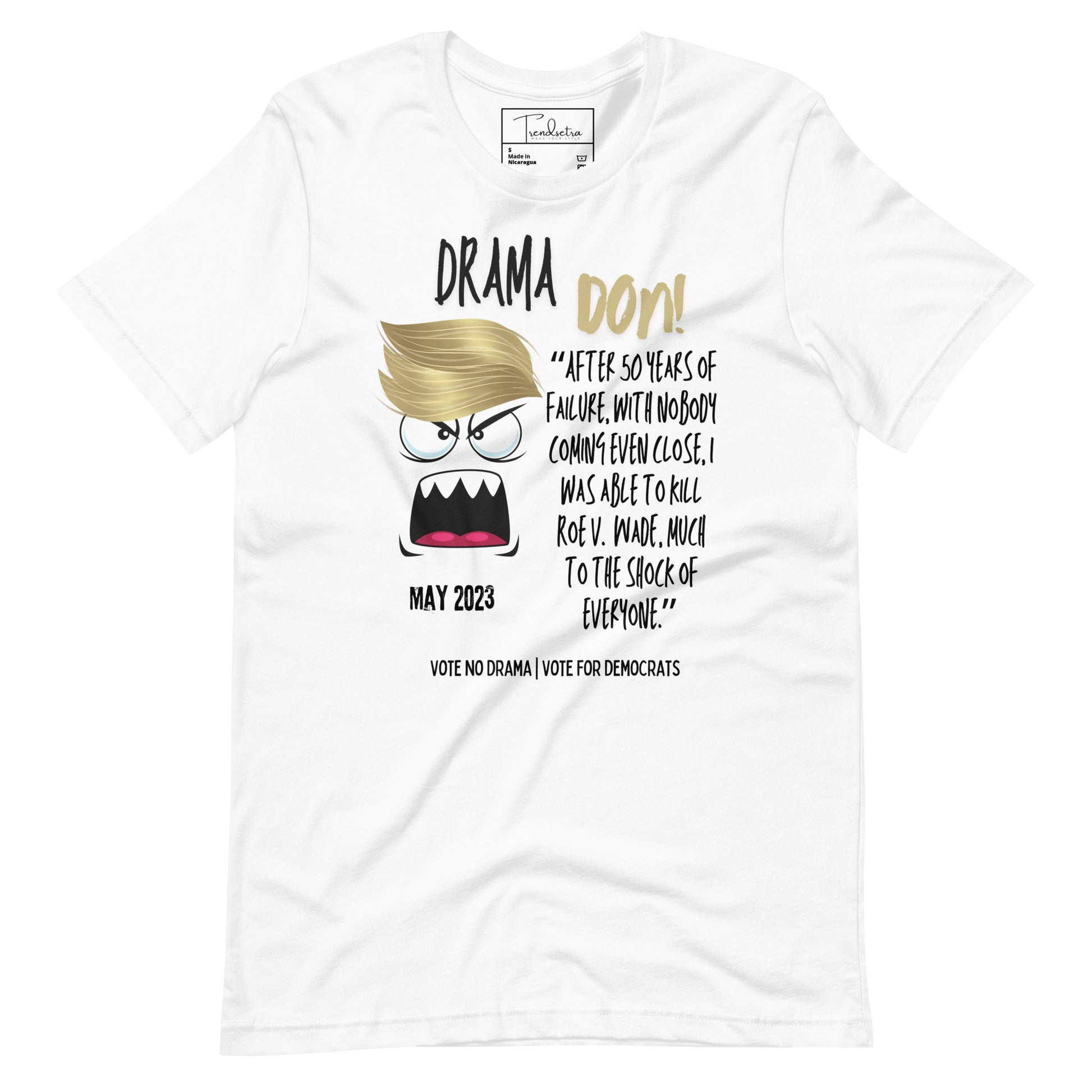 Drama Don Destroyed Roe Shirt | Unisex T-Shirt White