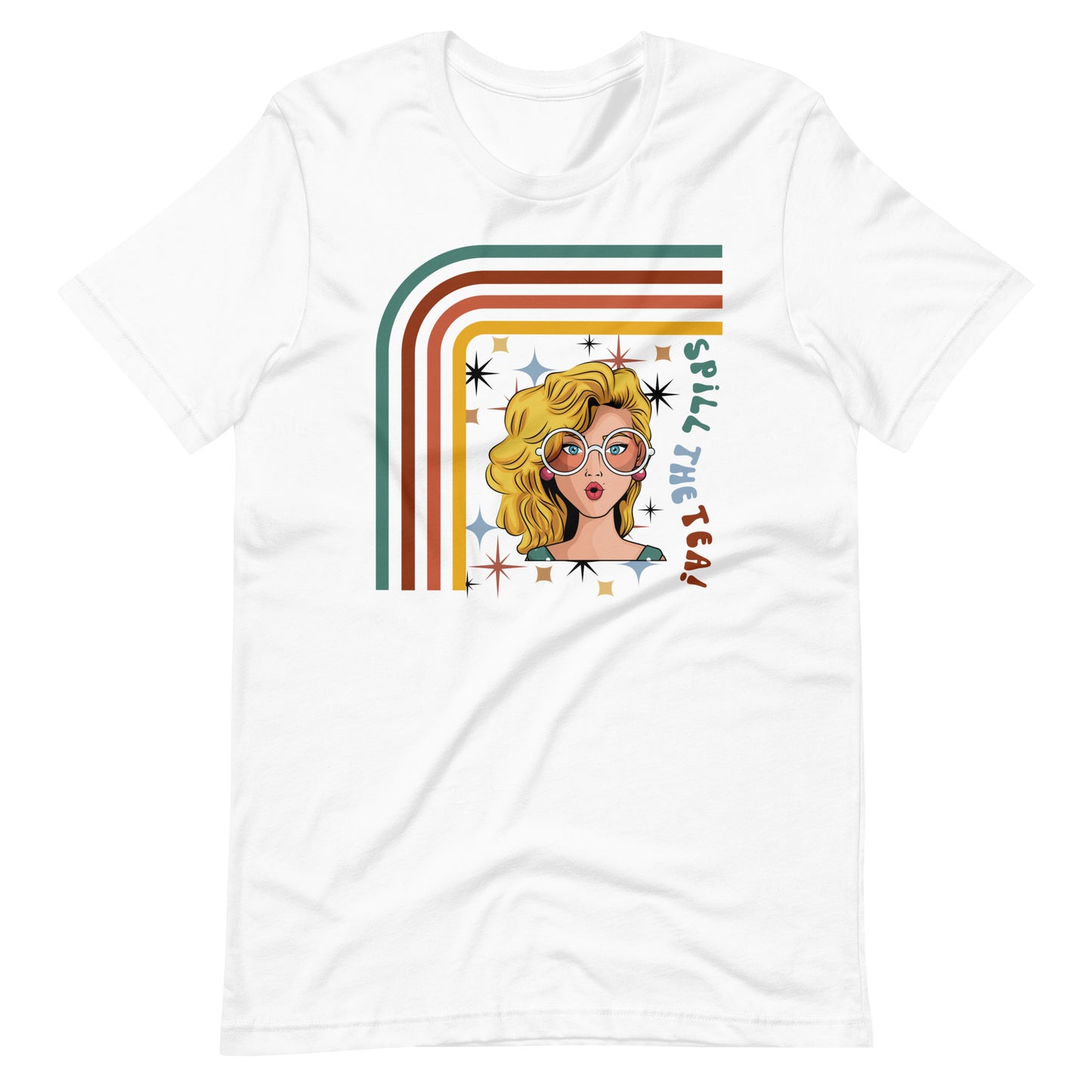 No Secrets Shirt - Spill the Tea! Retro Shirt | Unisex T-shirt White