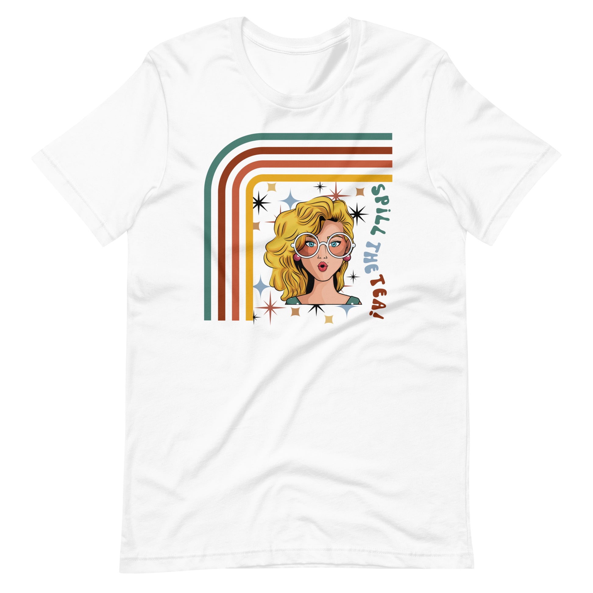 No Secrets Shirt - Spill the Tea! Retro Shirt | Unisex T-shirt White