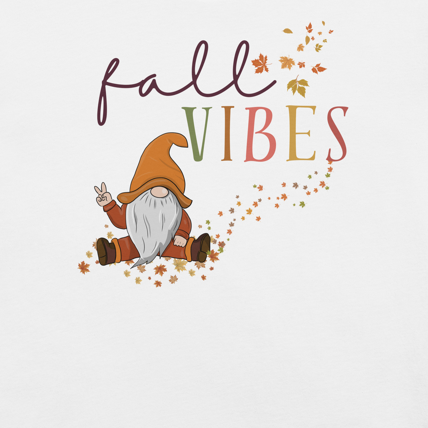 Fall Color Vibes Gnome | Unisex t-shirt