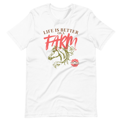 Country Girl Life is Better on a Farm Horse shirt | Unisex t-shirt