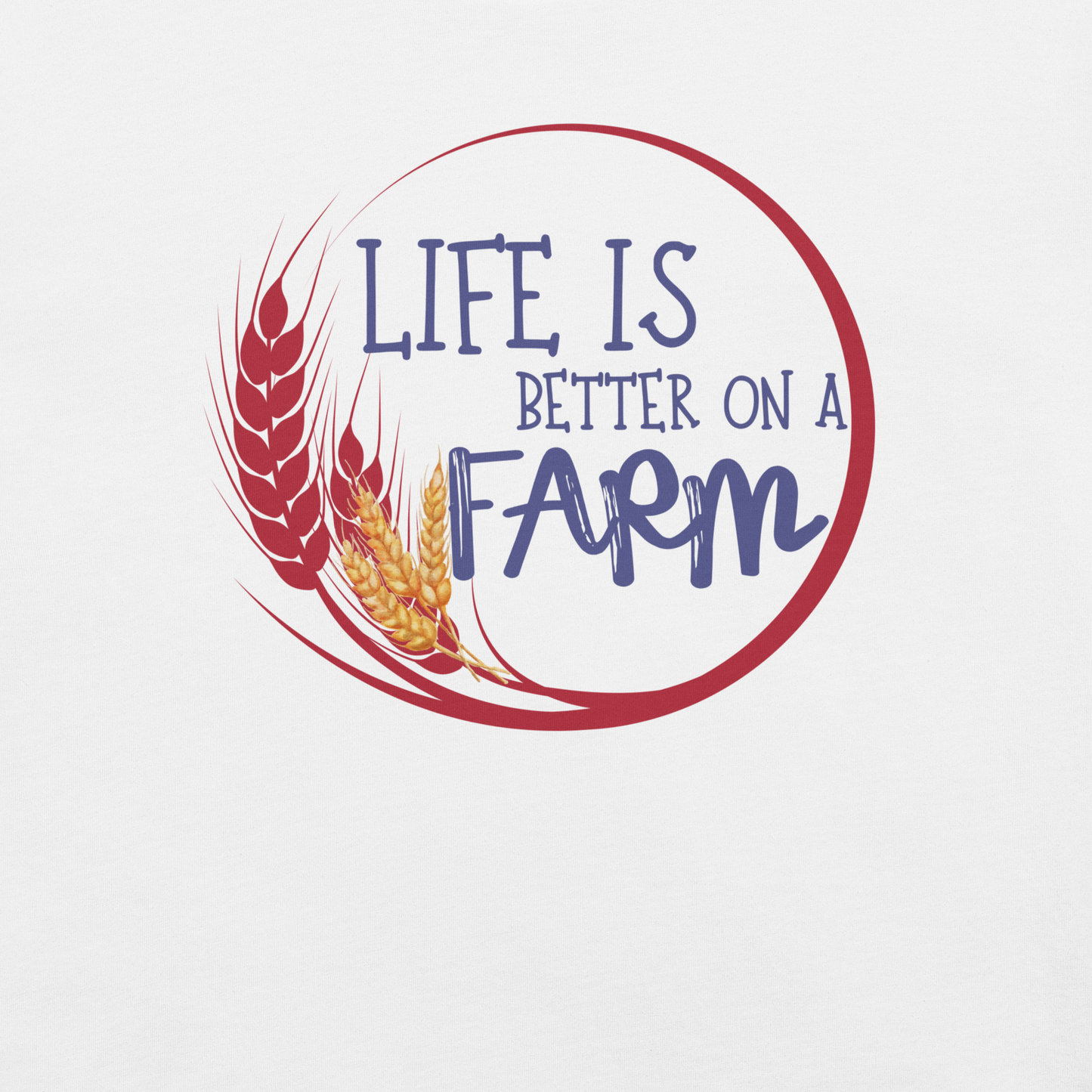 Life on a farm, farm lovers! Unisex t-shirt