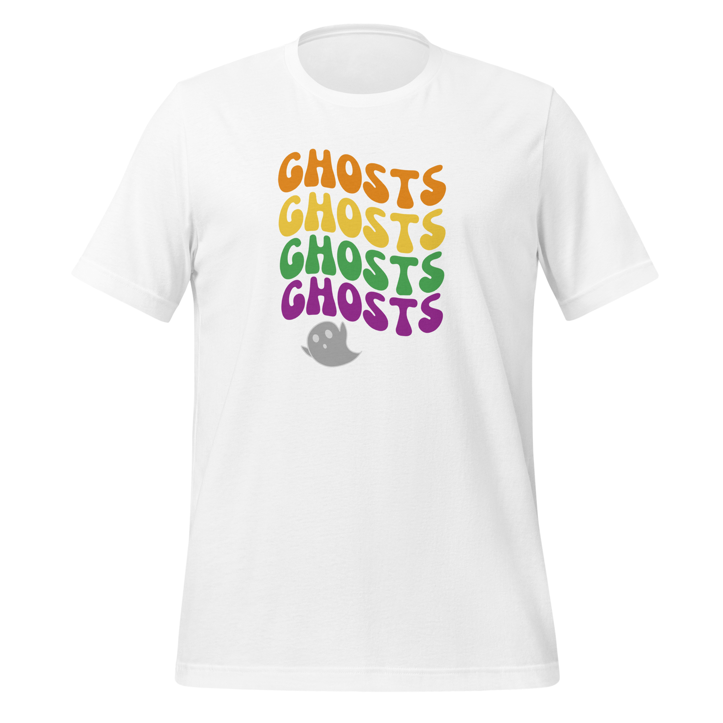 Halloween Ghost Colorful Wave | Unisex t-shirt