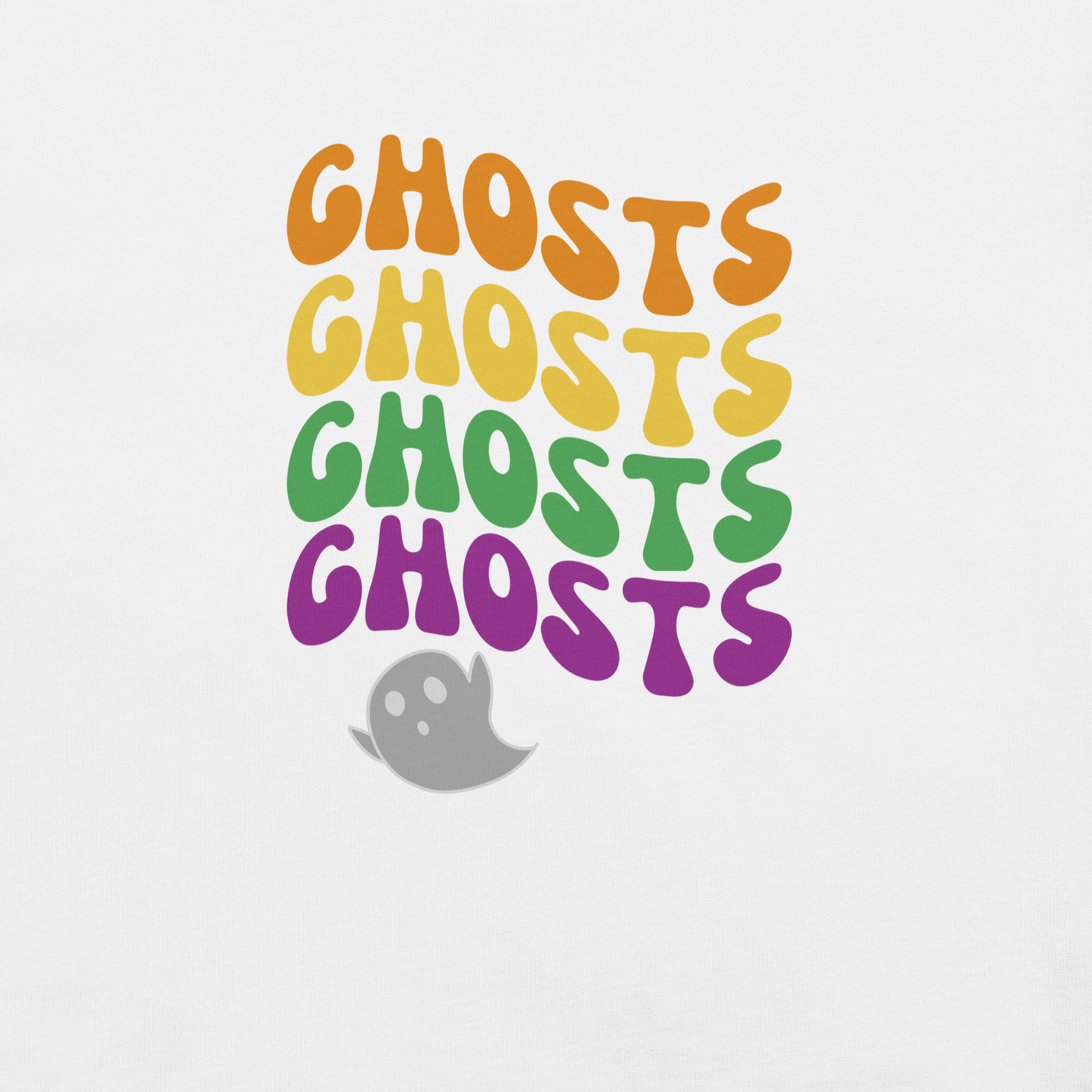 Halloween Ghost Colorful Wave | Unisex t-shirt