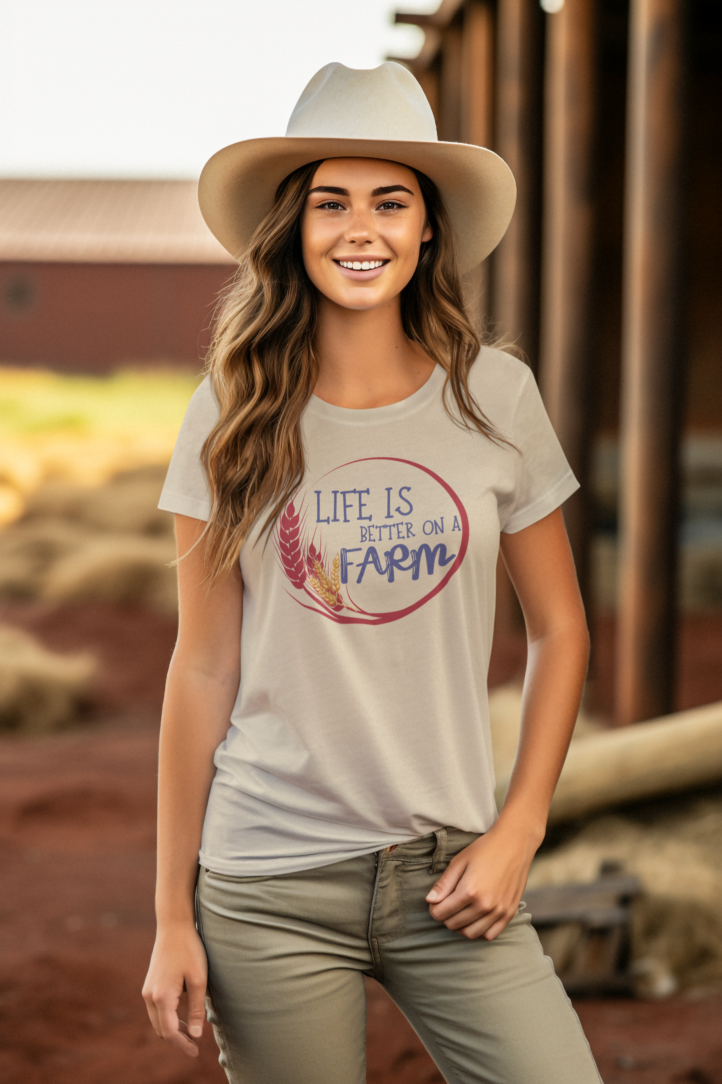 Life on a farm, farm lovers! Unisex t-shirt